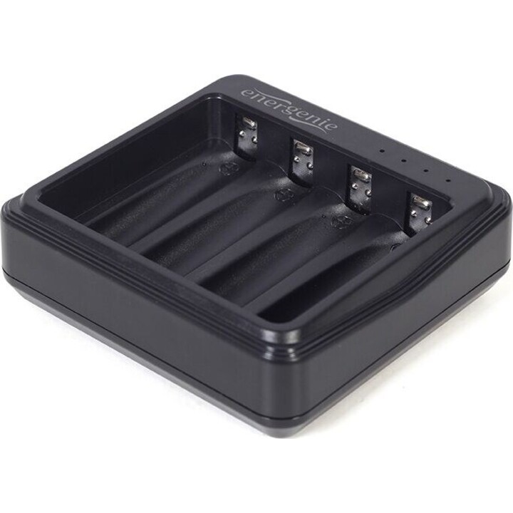 GEMBIRD BC-USB-03 carregador de pilhas USB Type-C AA/AAA preto