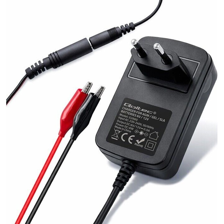 Ladegerät für AGM GEL STD 6V 12V 6W 5,5x2,1