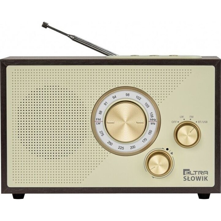 Radio OR SŁOWIK USB/BT marron foncé