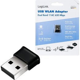 Adaptateur Wi-Fi USB sans fil, Wi-Fi 11ac, 650 Mbit/s