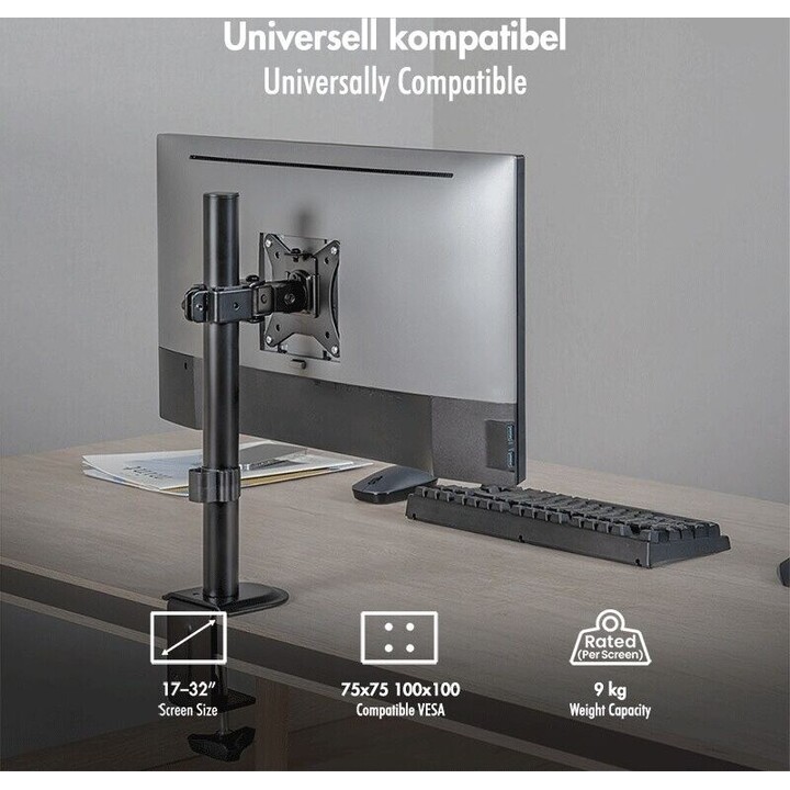 Monitor mount 17-32, 9 kg max., black