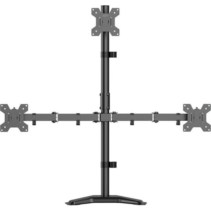 Soporte para tres monitores de 17 a 32 pulgadas, 10 kg por brazo como máximo.