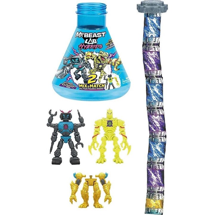 Figurines Mr Beast Lab - Hybrides en pack multiple