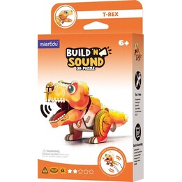 MierEdu Build and Listen 3D Puzzle - T-Rex