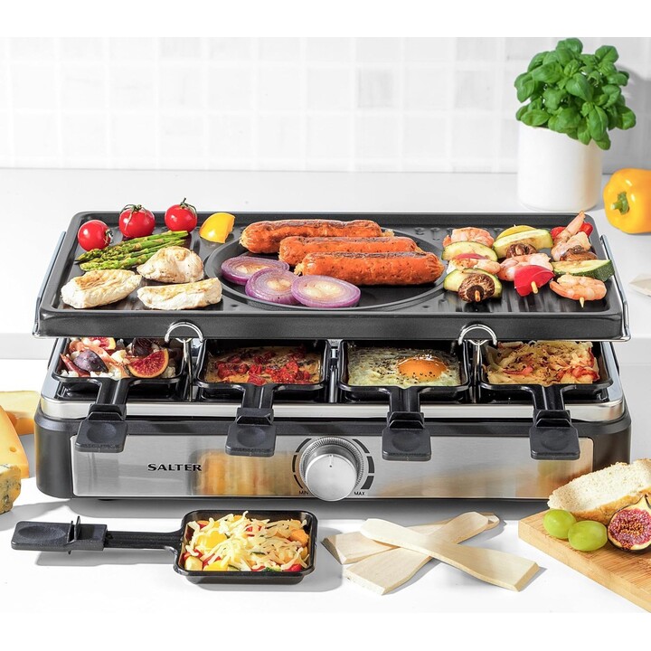 Salter EK4513VDE 2 in 1 Raclette & Fondue Set