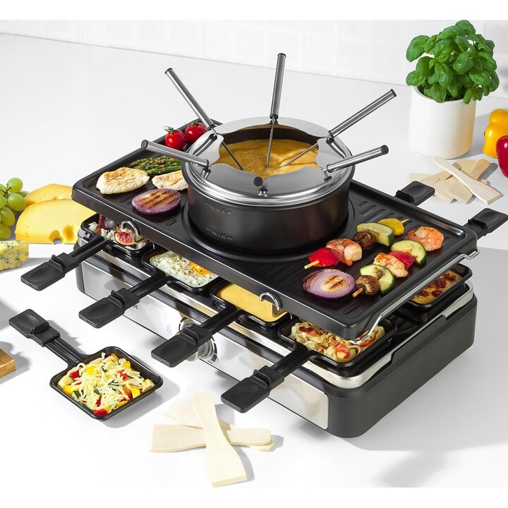 Salter EK4513VDE 2-in-1 Raclette- und Fondue-Set
