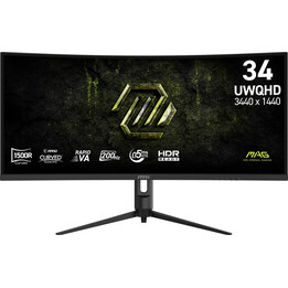 Monitor MAG 342CQRF E20 de 34 polegadas UWQHD/Curvo/200Hz/preto