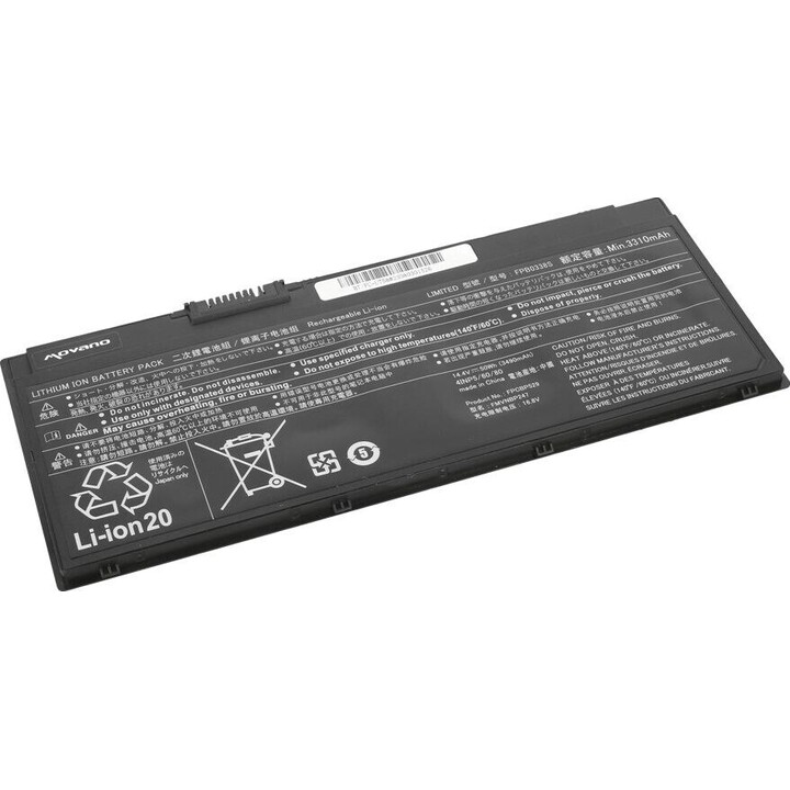 Battery FPB0338S for Fujitsu LifeBook U758 - 3490 mAh (50 Wh)