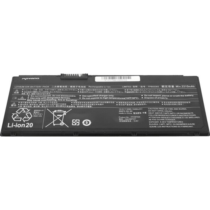 Battery FPB0338S for Fujitsu LifeBook U758 - 3490 mAh (50 Wh)