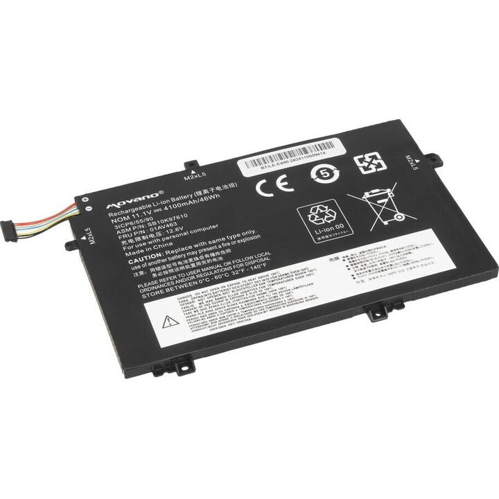 Batterie 01AV463 SB10K97610 pour Lenovo L480 L490 L580 L590 L14 L15 - 4100 mAh (46 Wh)