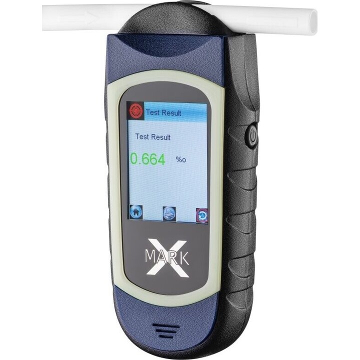 Alcoolímetro eletroquímico Alcovisor Mark X Azul