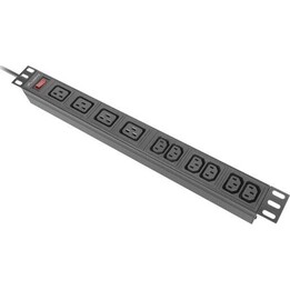 Rack PDU 19 inch 1U 16A 2M 4X C19 6X IEC C13 C20 black