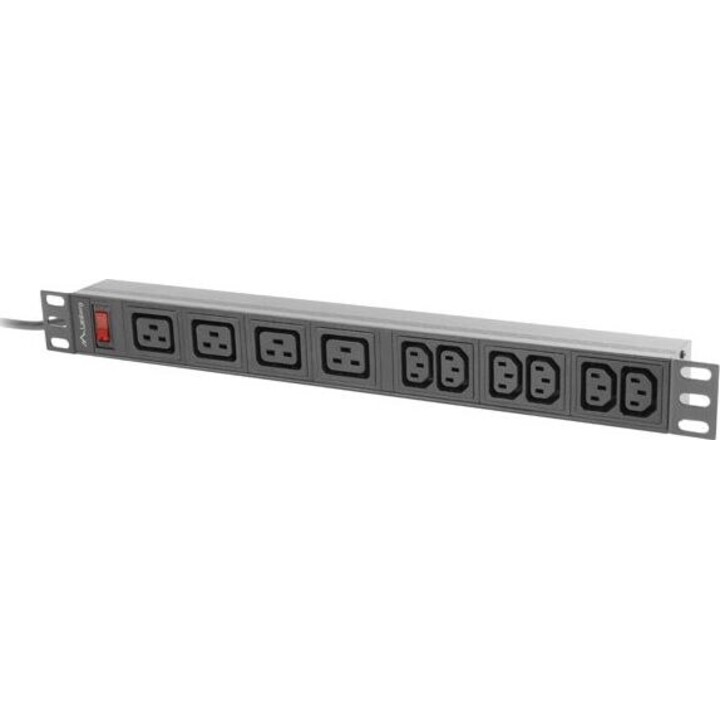 Rack PDU de 19 polegadas, 1U, 16A, 2M, 4x C19, 6x IEC C13, C20, preto