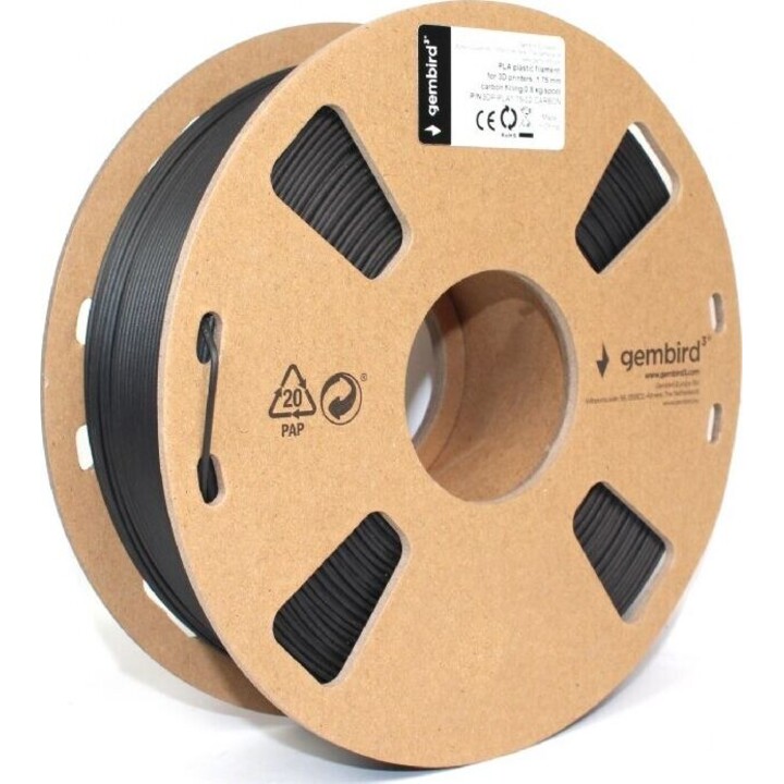 Filament pour imprimante 3D PLA/1,75 mm/carbone