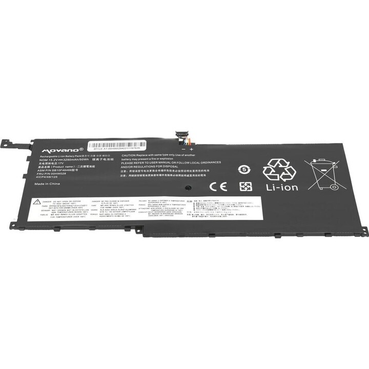 Battery 00HW028 01AV439 for Lenovo X1 Carbon 20FB - 3290 mAh (50 Wh)