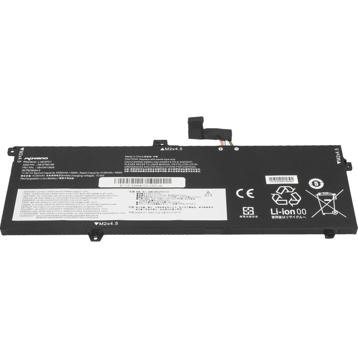 Batería L18C6PD1 L18M6PD1 para Lenovo ThinkPad X13 X390 X395 - 4220 mAh (48 Wh)