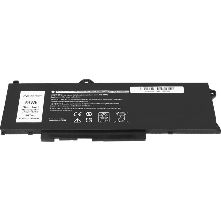 Batterie GRT01 pour Dell Latitude 5421 5521 5531 Precision 3470 3561 3571 3581 - 3950 mAh (61 Wh)