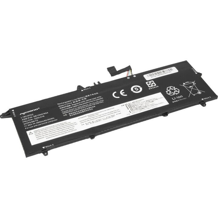 Batería L18C3PD2 para Lenovo ThinkPad T490s T495s T14s - 4650 mAh (54 Wh)