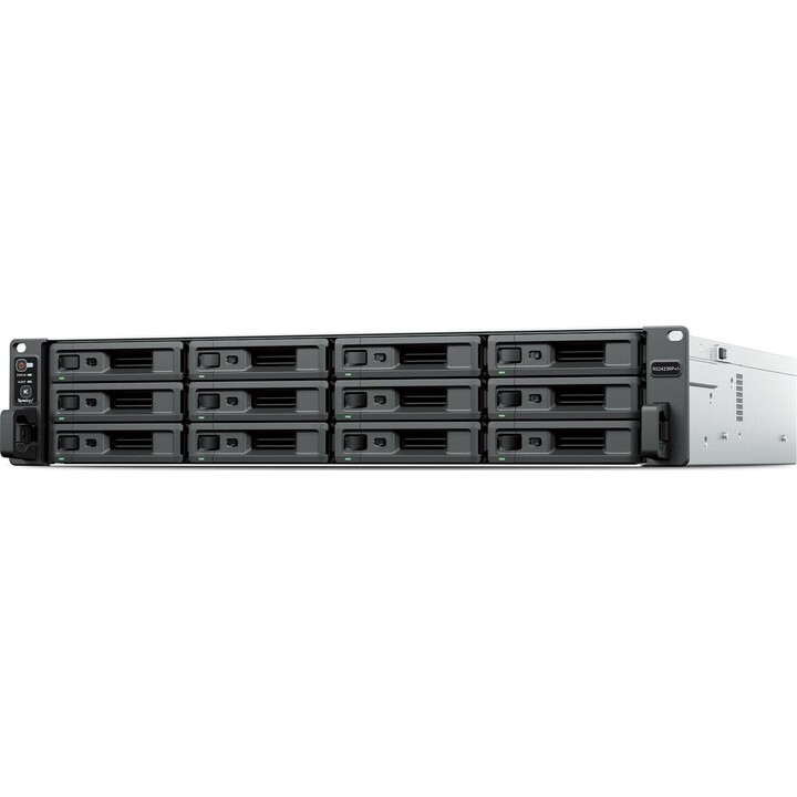 Serveur NAS RS2423RP+II 12 disques durs 0 Go AMD V1780B 1 x 8 Go 2 x 1 GbE 1 x 10 GbE USB 3.2 Garantie 3 ans