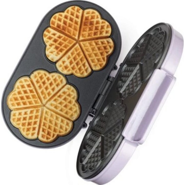 Piastra per waffle a doppio cuore Giles & Posner EK6700GSPPVDE
