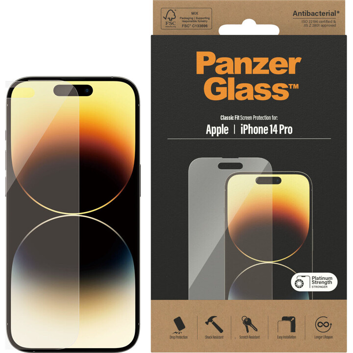 Protector panzerglass cristal templado para iphone 14 pro