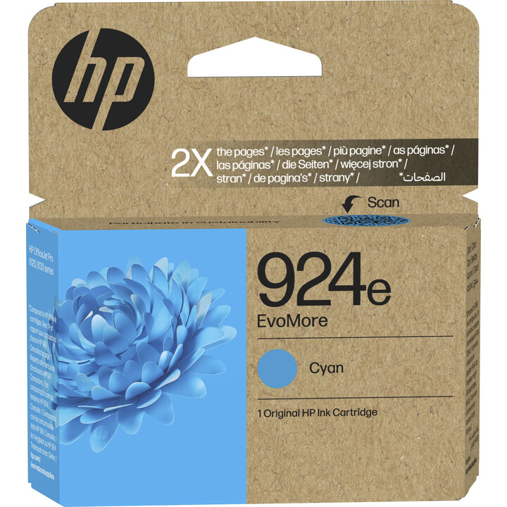 HP EVOMORE 924E CYAN INK
