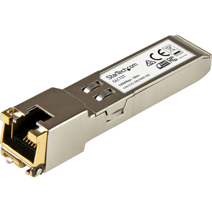 StarTech.com Cisco GLC-T Compatibile Ricetrasmettitore SFP - 1000BASE-T - 10 unità