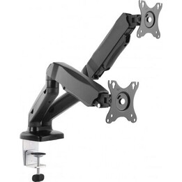 Puxador de mesa para 2 monitores LCD de 13 a 27 polegadas.