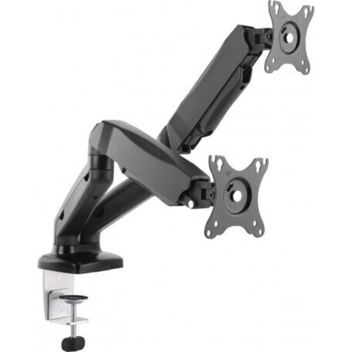 Puxador de mesa para 2 monitores LCD de 13 a 27 polegadas.