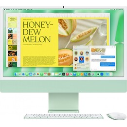 iMac 24 pouces : M4 10/10, 24 Go, SSD 512 Go - Vert
