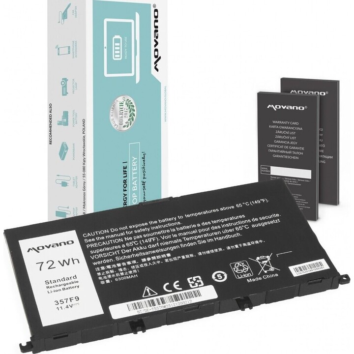 Batería 357F9 para Dell Inspiron 5577 7557 - 6300 mAh (72 Wh)