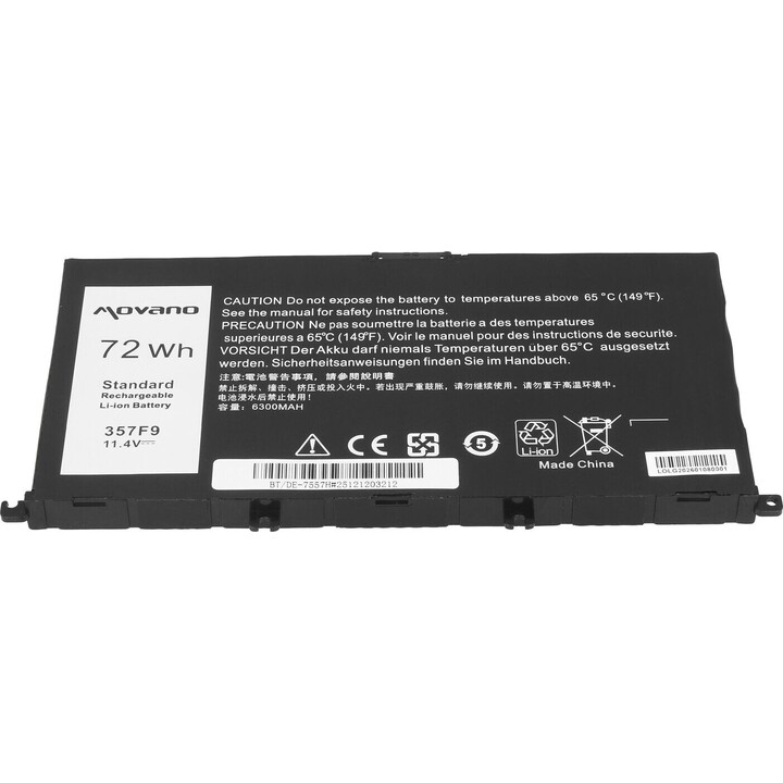 Batería 357F9 para Dell Inspiron 5577 7557 - 6300 mAh (72 Wh)