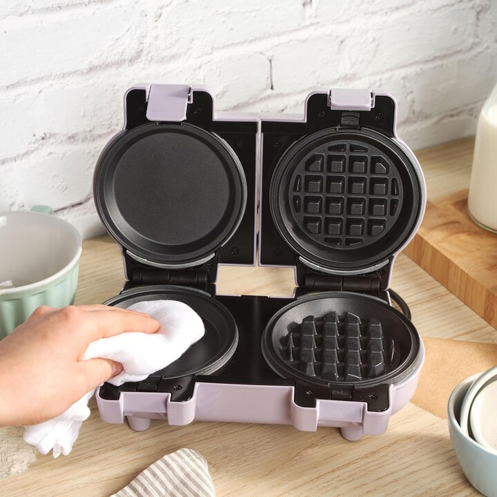 Giles & Posner EK5923GSPPVDE Double Snack &t Waffle Maker
