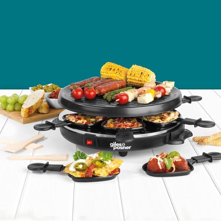 Giles & Posner EK4511GV2VDE Tisch-Raclettegrill