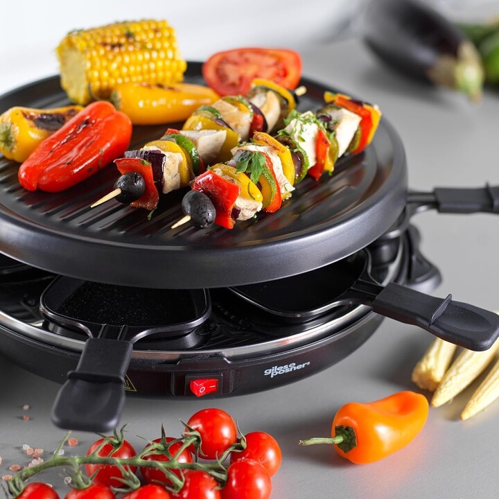 Giles & Posner EK4511GV2VDE Tisch-Raclettegrill