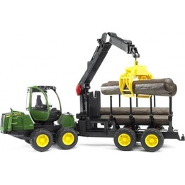 Autocargador Bruder John Deere 1210E con pinza