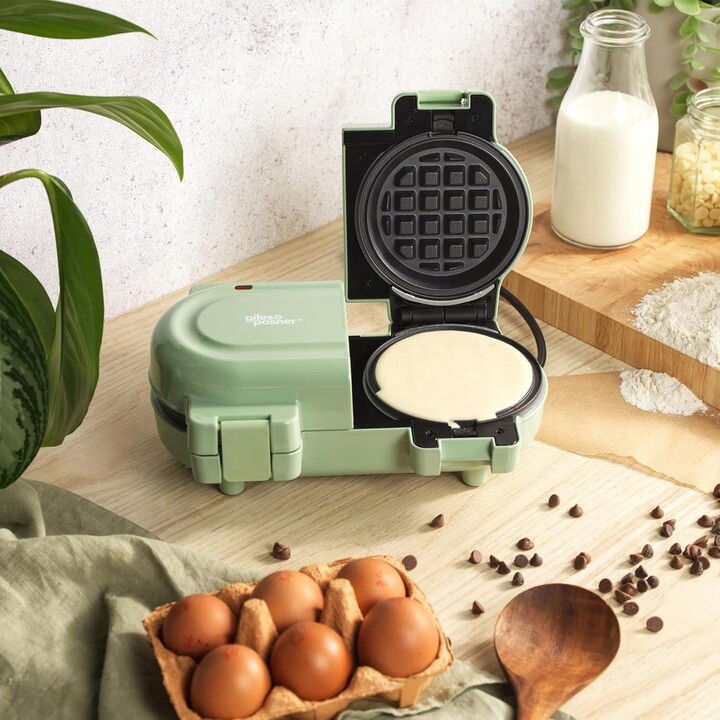 Giles & Posner EK5922GSGRVDE Double Waffle Maker