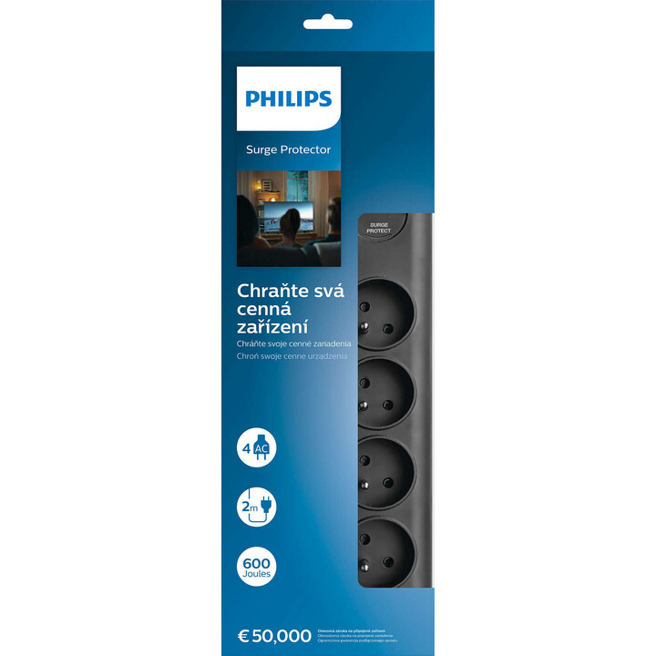 Protector contra sobretensiones de 2 m SPN7040BA/60 negro