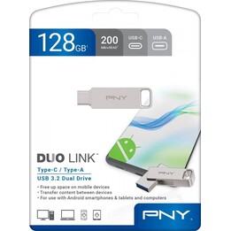 Chiavetta USB da 128 GB USB 3.2 Duo-Link P-FDI128DULINKTYC-GE