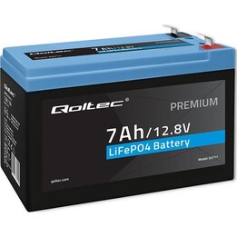 Batería LiFePO4 de 12,8 V, 7 Ah, 89,6 Wh, BMS
