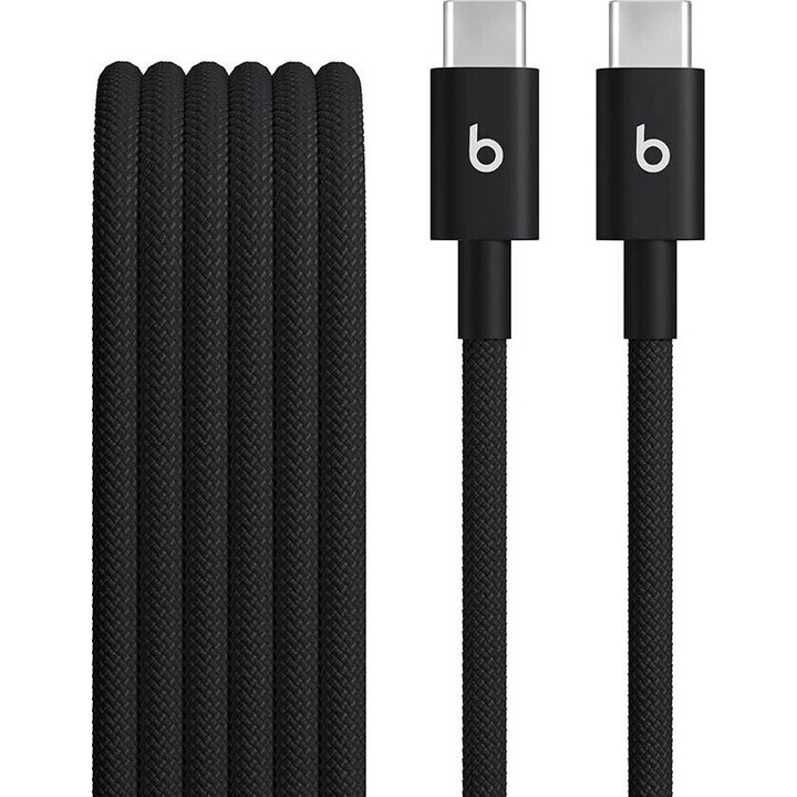 Cavo Beats da USB C a USB C da 1,5 m, nero.
