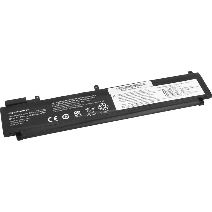Batería L17L3P71 01AV478 para Lenovo Thinkpad T480s - 4650 mAh (54 Wh)