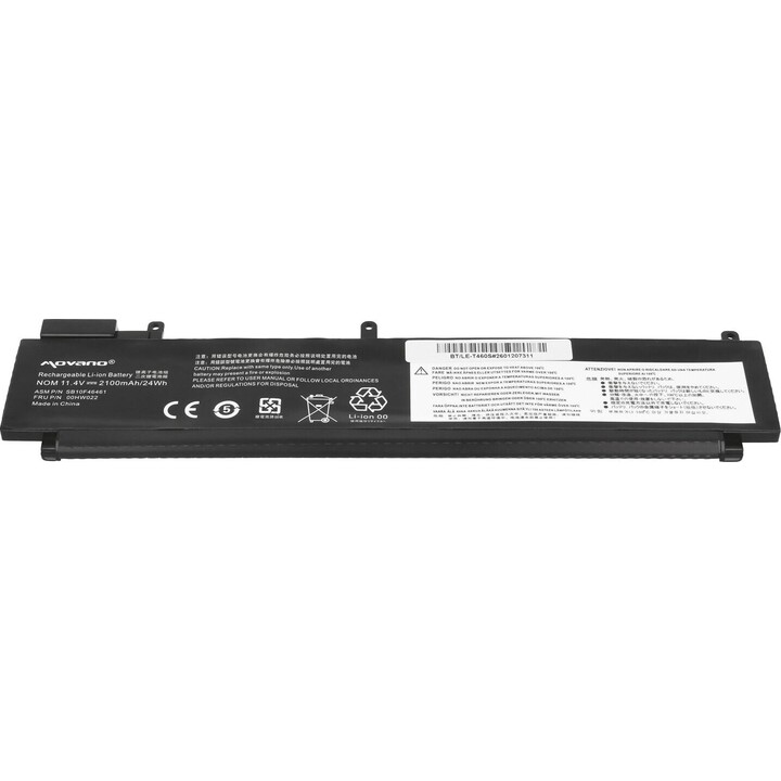 Batería L17L3P71 01AV478 para Lenovo Thinkpad T480s - 4650 mAh (54 Wh)