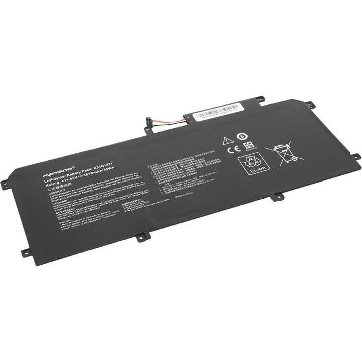 Battery C31N1411 Asus Zenbook UX305 U305F U305FA UX305CA UX305FA - 3610 mAh (42 Wh)