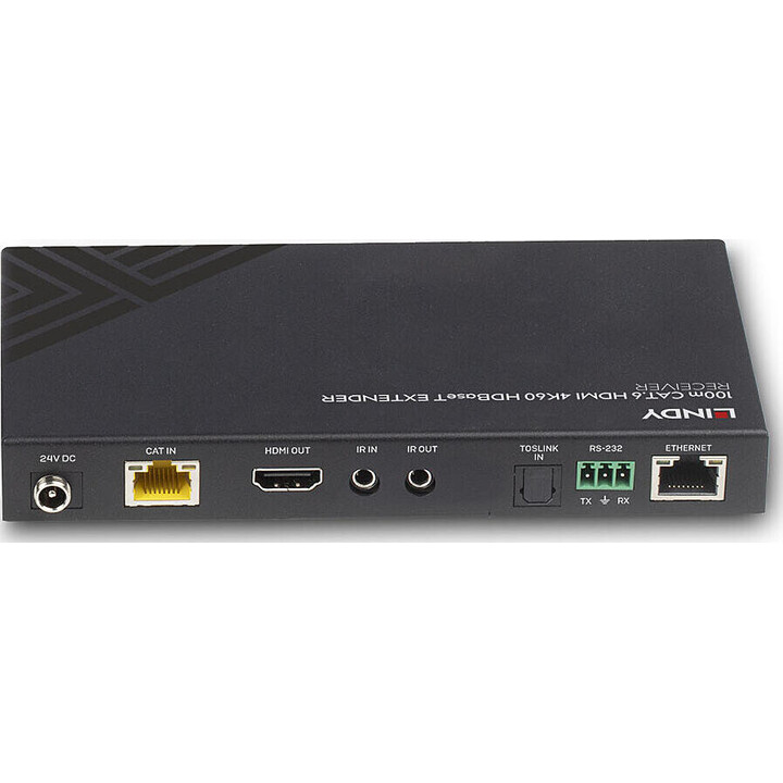 4K60 HDBaseT Cat.6 HDMI-Extender, Audio, IR und RS232, 100 m – Empfänger