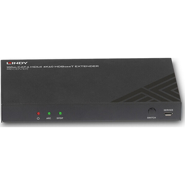 4K60 HDBaseT Cat.6 HDMI Extender, audio, IR and RS232, 100m - Receiver