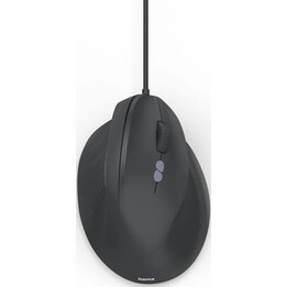 Hama ECM-500R mouse verticale ergonomico con cavo ottico nero