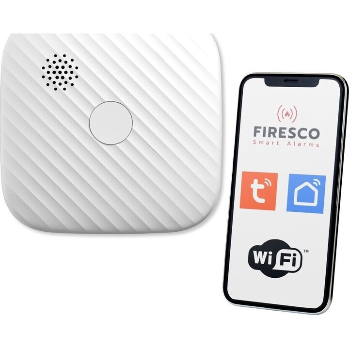 Detector de humo Tuya/WiFi ZR153SW-CB