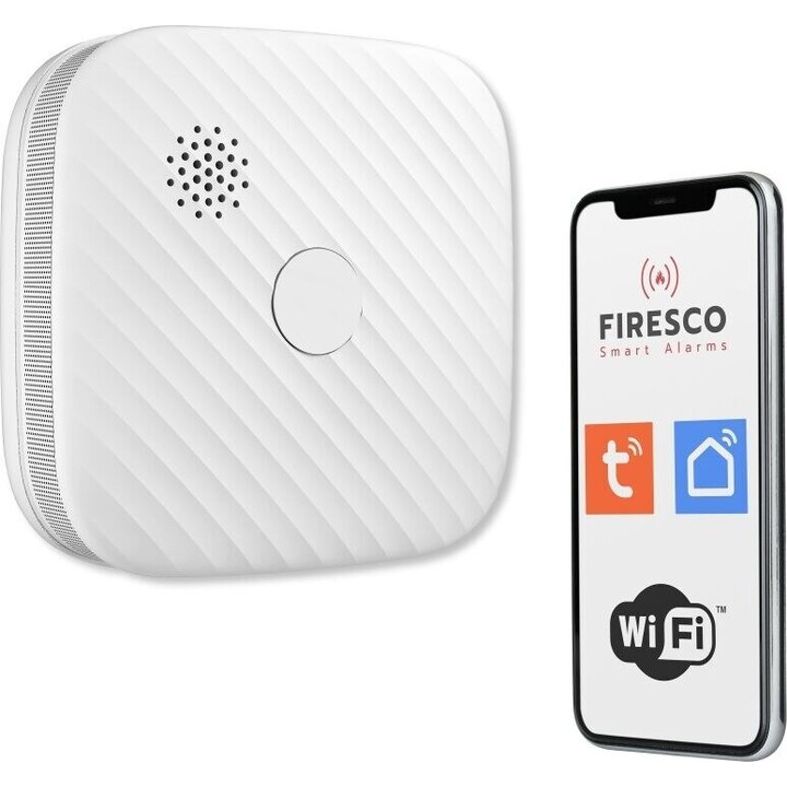 Detector de fumaça Tuya/WiFi ZR153SW-CB