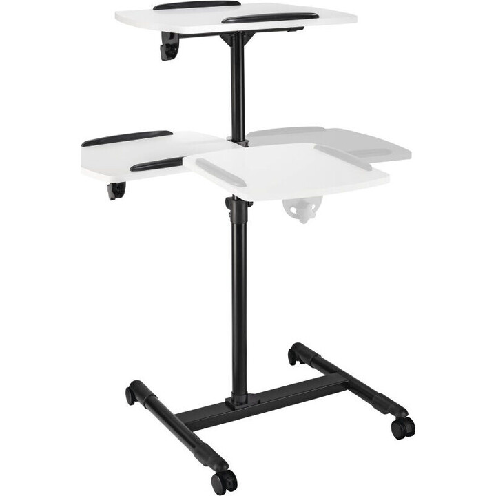 Hama projector table with 2 levels, height-adjustable, black